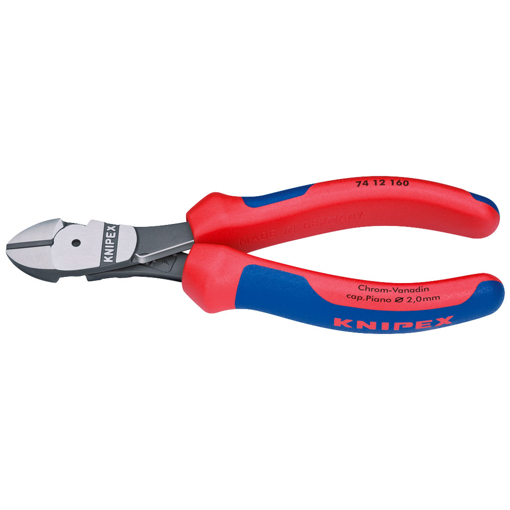 Knipex 74 12 160 High Leverage Diagonal Cutters 160mm | Rapid Online