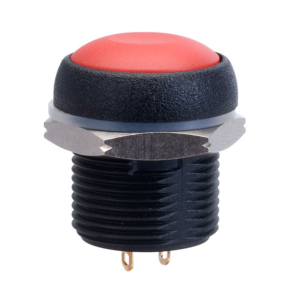 Apem IRR3S462 16mm Red 48VDC Round Pushbutton Switch
