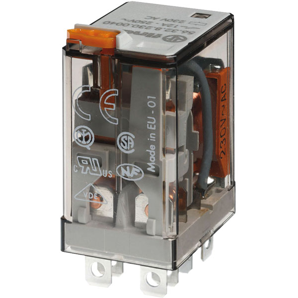 56.32.9.024.0040 Plug-in Relay DPDT-CO 24VDC 12A