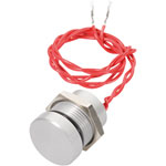 APEM PBAR2AF0000 22mm IP69K Vandal Resistant Piezo Switch SPST Off-On