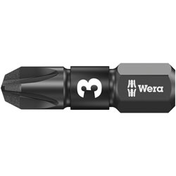 Wera 05057622001 Impaktor Diamond Hard Bit For Pozi Screws PZ3 x 25mm