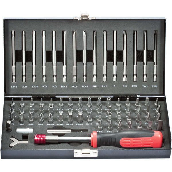 Toolcraft 820952 Safety & Special Bit Set 75pc Rapid Online