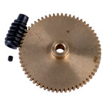 Reely Brass Gear and Steel Worm Drive Set 1:60 (5mm and 4mm bores)