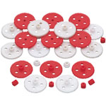 Reely Plastic Gear Set Red/White 20pcs