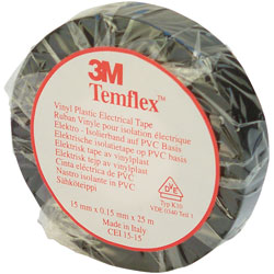 3M™ FE510089397 Temflex™ 1500 PVC Electrical Insulating Tape Orange 15mm x 10m