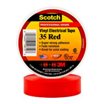 3M™ 80611211568 Scotch 35 Weatherproof Adhesive PVC Tape Red 19mm x 20m