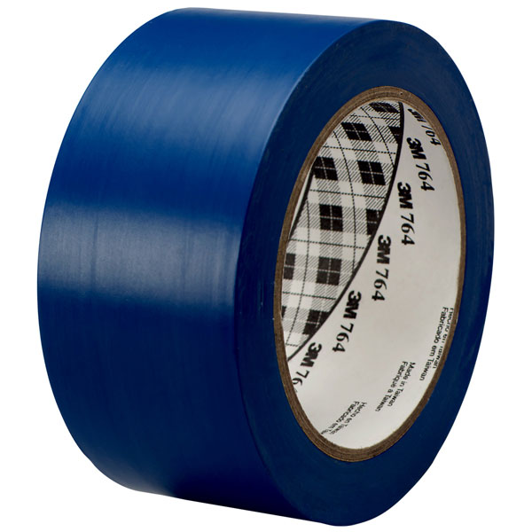 3M™ 70006299807 764i General Purpose Vinyl Tape PVC Blue 50mm x 33m