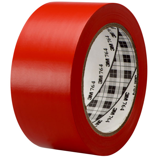 3M™ 70006299864 764i General Purpose Vinyl Tape PVC Red 50mm x 33m