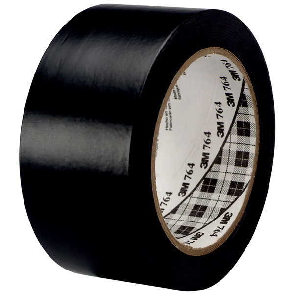 3M™ 70006299740 764i General Purpose Vinyl Tape PVC Black 50mm x 33m