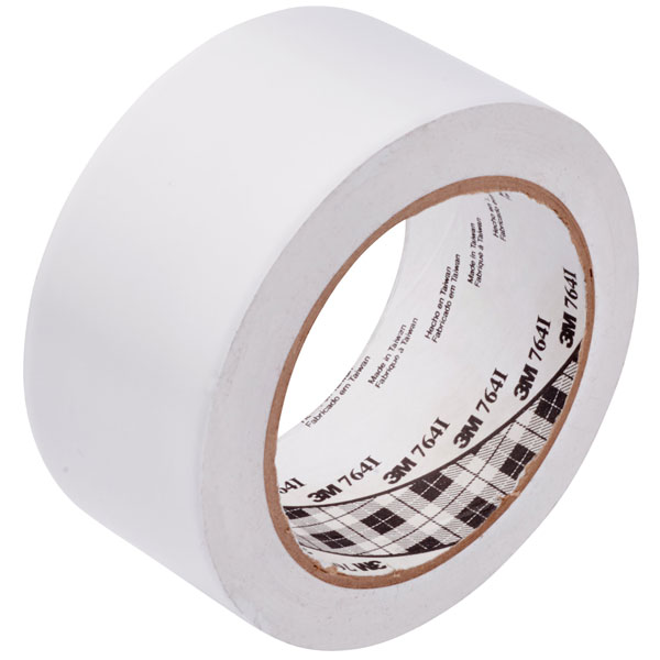3M™ 70006299666 764i General Purpose Vinyl Tape PVC White 50mm x 33m