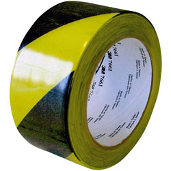 3M™ 7100015263 766i Hazard Marking Vinyl Tape PVC Black/Yellow 50mm x 33m