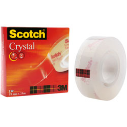 3M™ FT510052226 600 Crystal Clear Tape 19mm x 10m