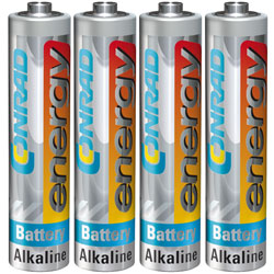 Conrad Energy 658017 Alkaline AAA Battery x4