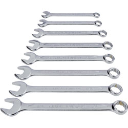 Toolcraft 815082 Ring/Fork Spanner Set 7.9 - 19mm (5/16 – 3/4) 8 Piece