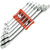 Toolcraft 824124 Fork/Ratchet Wrench Set Reversible 8-19mm 6pce
