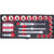 Toolcraft 826373 10mm (3/8) Socket Set 23pce