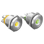 Bulgin MPI001/TERM/BL Anti-vandal Switch SPST 24V DC 50mA Blue Dot