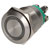Bulgin MPI002/TERM/GN Anti-vandal Switch SPST 24V DC 50mA Green Ring