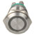 Bulgin MPI002/TERM/GN Anti-vandal Switch SPST 24V DC 50mA Green Ring