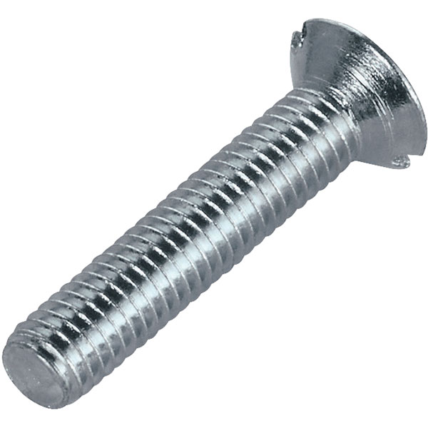 Toolcraft 189085 Slotted Countersunk Screws DIN 963 4.8 Steel M3x1...