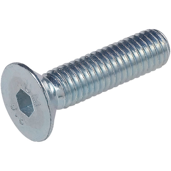 Toolcraft Hex Socket Countersink Screws DIN 7991 10.9 Steel M2.5x20mm