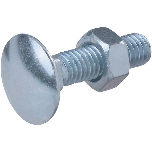 Toolcraft Bolt & Screw DIN 603 Galvanised Steel 4.6 M8 x 40mm Pack Of 20 Rapid Online