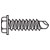 Toolcraft External Hex Socket Sheet Metal Screw DIN 7504 3.5 x 19mm Pack Of 100