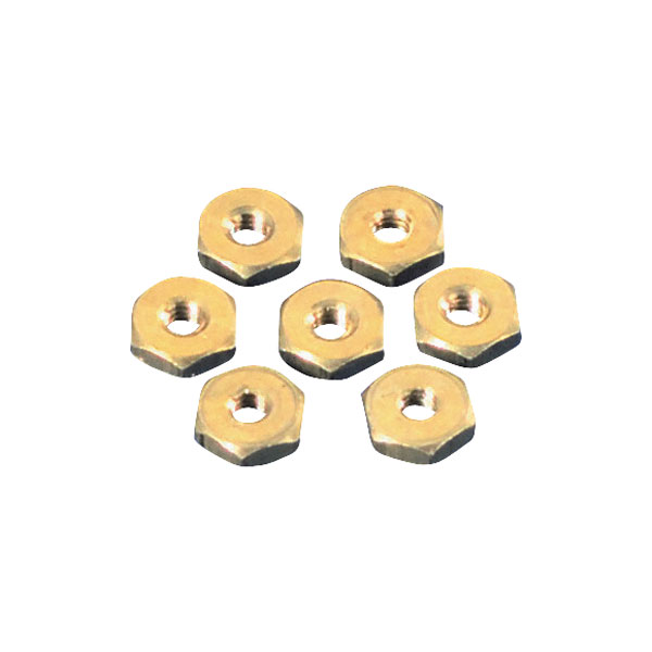 Toolcraft Brass Hexagonal Nuts DIN 934 M4 Pack Of 100