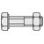 Toolcraft Hexagon Bolt & Nut DIN 601 Galvanised Steel 4.6 M6 x 12mm Pack Of 20