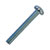 Toolcraft Torx Panhead Screws DIN 7985 4.8 Zinc M4 x 8mm Pack Of 100