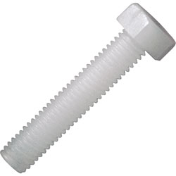 Toolcraft Hexagonal Screw DIN 933 Polyamide M2.5 x 5mm Pack Of 10