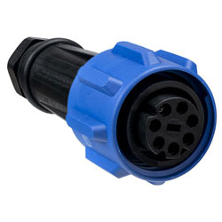 Bulgin PX0911/07/S Buccaneer Flex Socket 7 Way 430V 13 to 15mm Cable IP68