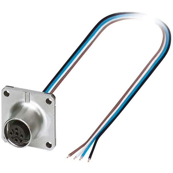  1420003 M12 Sensor/Actuator Plug SACC-SQ-M12FS-4CON-25F/0.5