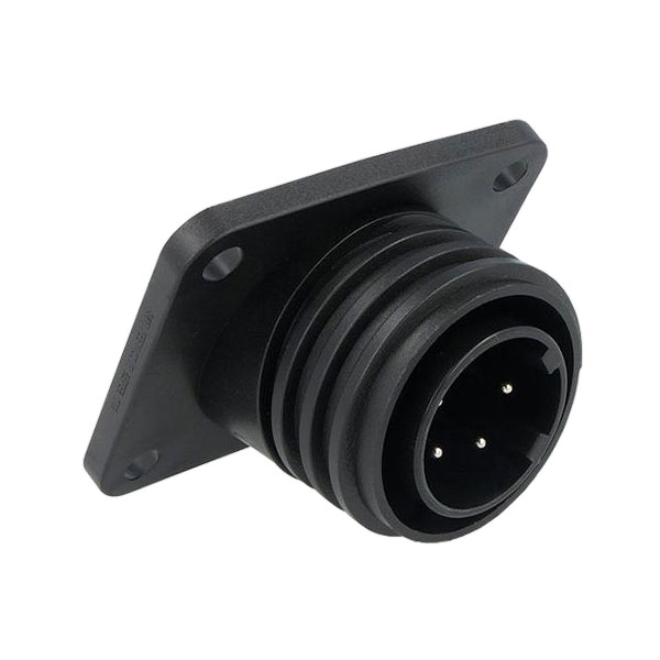 Bulgin PX0941/03/P Plug Flange Mount External Thread 600V 32A 3-wa...