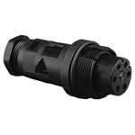 Bulgin PX0801 Mini Flex Connector External Thread 3.5 to 9mm Cable IP68
