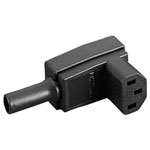 Bulgin PX0588 IEC Plug Screw Terminals 250V 10A Right Angle Black