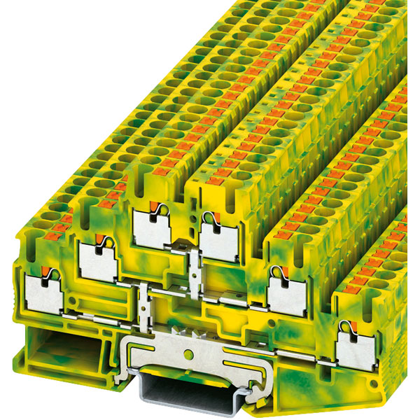 Phoenix Contact 3210525 Push-In Three-level ProtectiveTerminal Gre...