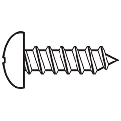 Toolcraft DIN7981 C-H 2,2x4,5 (100) Raised Head Self Tapping Screw 2.2 ...