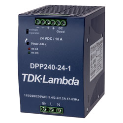 TDK-Lambda DPP240-24-1 DIN Rail Power Supply 240W 24V 1-Phase 