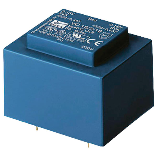 Block VC 5,0/2/12 - PCB Mount Transformer 5VA 2 x 12V 2 x 416mA