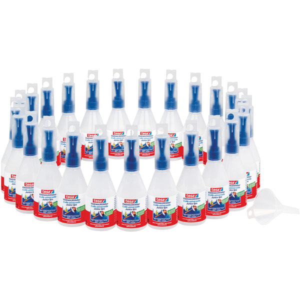 tesa® 57827 Multipurpose Glue Empty Bottles 25 x 100g Rapid Online
