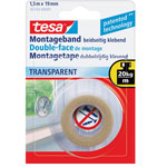 tesa® 55743 Double Sided Tape Transparent 19mm x 1.5m