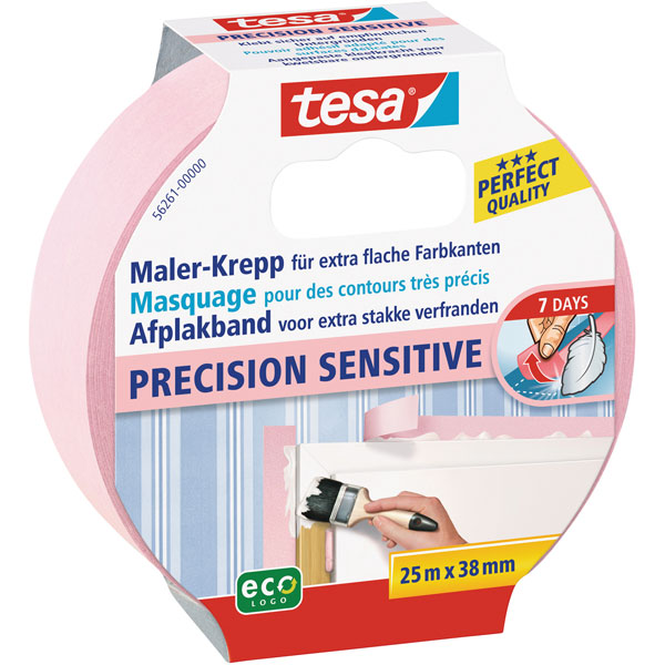 tesa® 56261 Precision Sensitive Masking Tape Rose 38mm x 25m