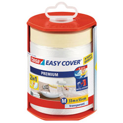 tesa® 59177 Easy Cover Premium Transparent 2 in 1 55cm x 33m