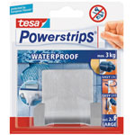 tesa® 59710 Stainless Steel Waterproof Self-Adhesive Removable Double Peg Hook