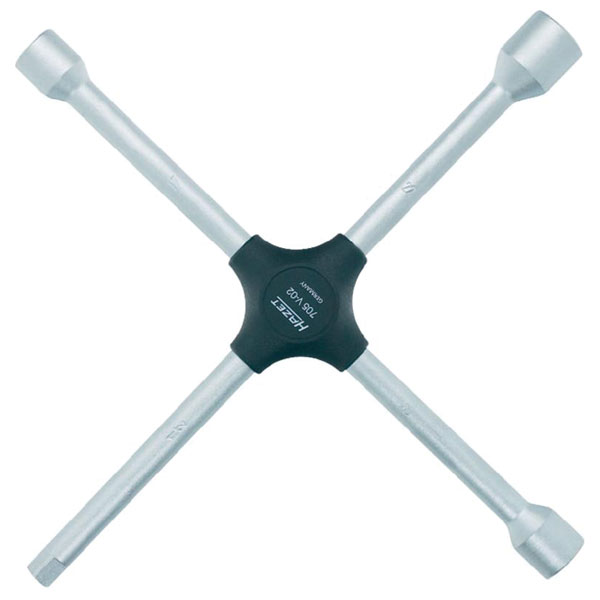 Hazet 705V-02 Four Way Wheel Wrench 17 x 19 x 22 x 1/2