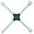 Hazet 705V-02 Four Way Wheel Wrench 17 x 19 x 22 x 1/2