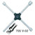 Hazet 705V-02 Four Way Wheel Wrench 17 x 19 x 22 x 1/2