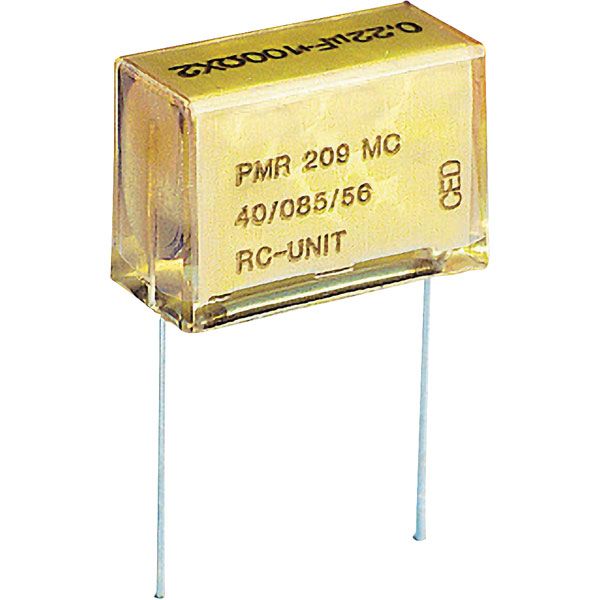 Kemet PMR209MC6100M100R30 0.1µF ±20% 250VAC Metallized Paper RC Un...