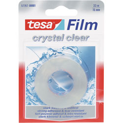tesafilm® 57767 Crystal Clear Adhesive Tape 15mm x 33m